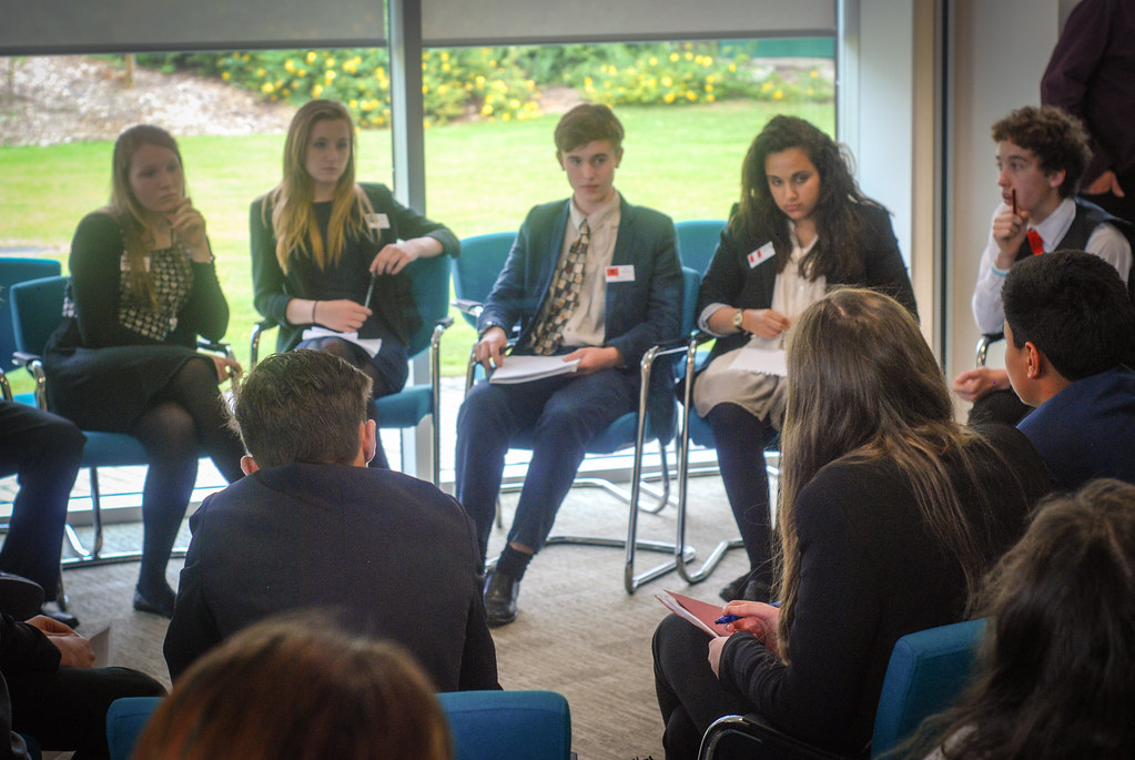 MUN students in committee session